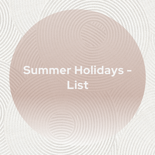 Summer Holidays - List